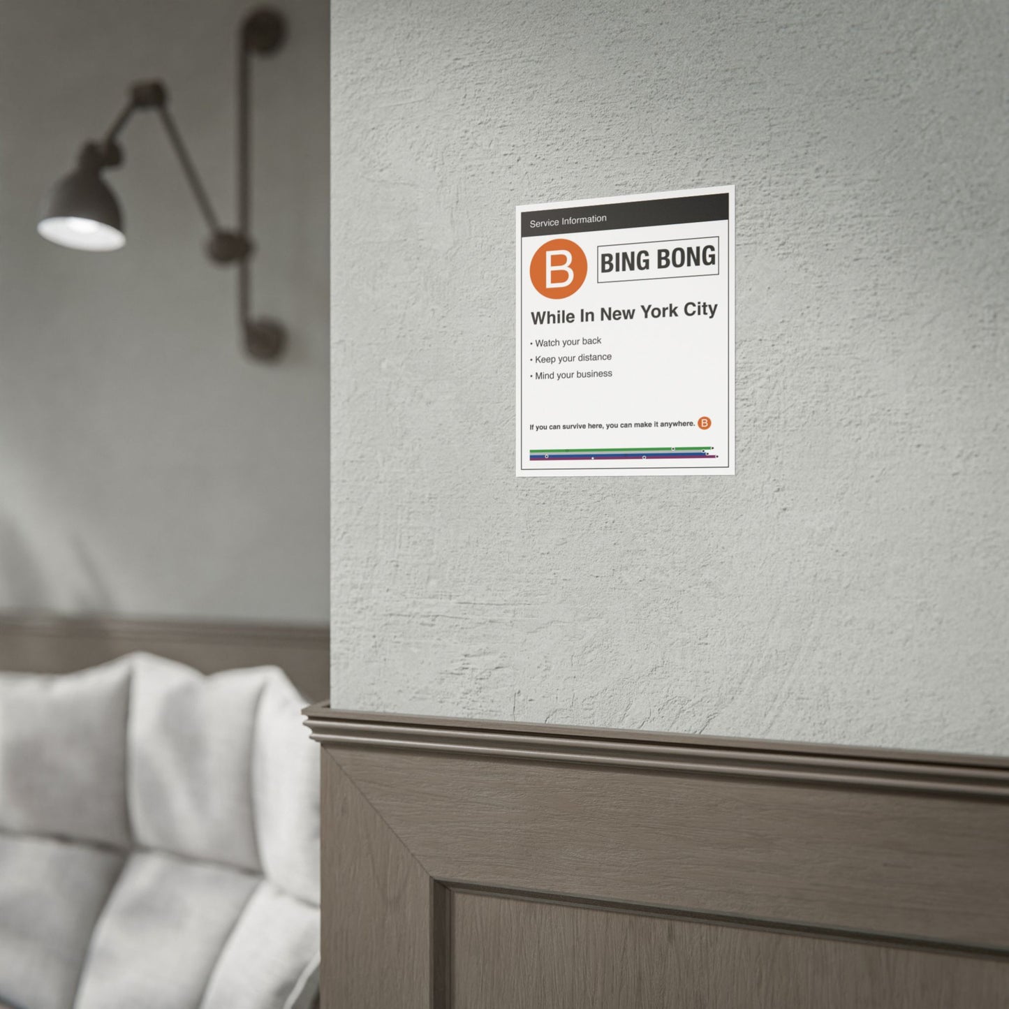 Poster Prints - MTA NYC Parody Design