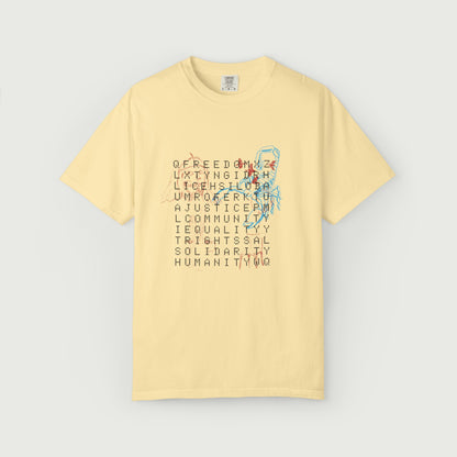 crossword tee design