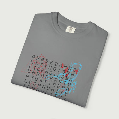 crossword tee design