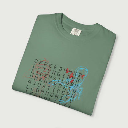 crossword tee design