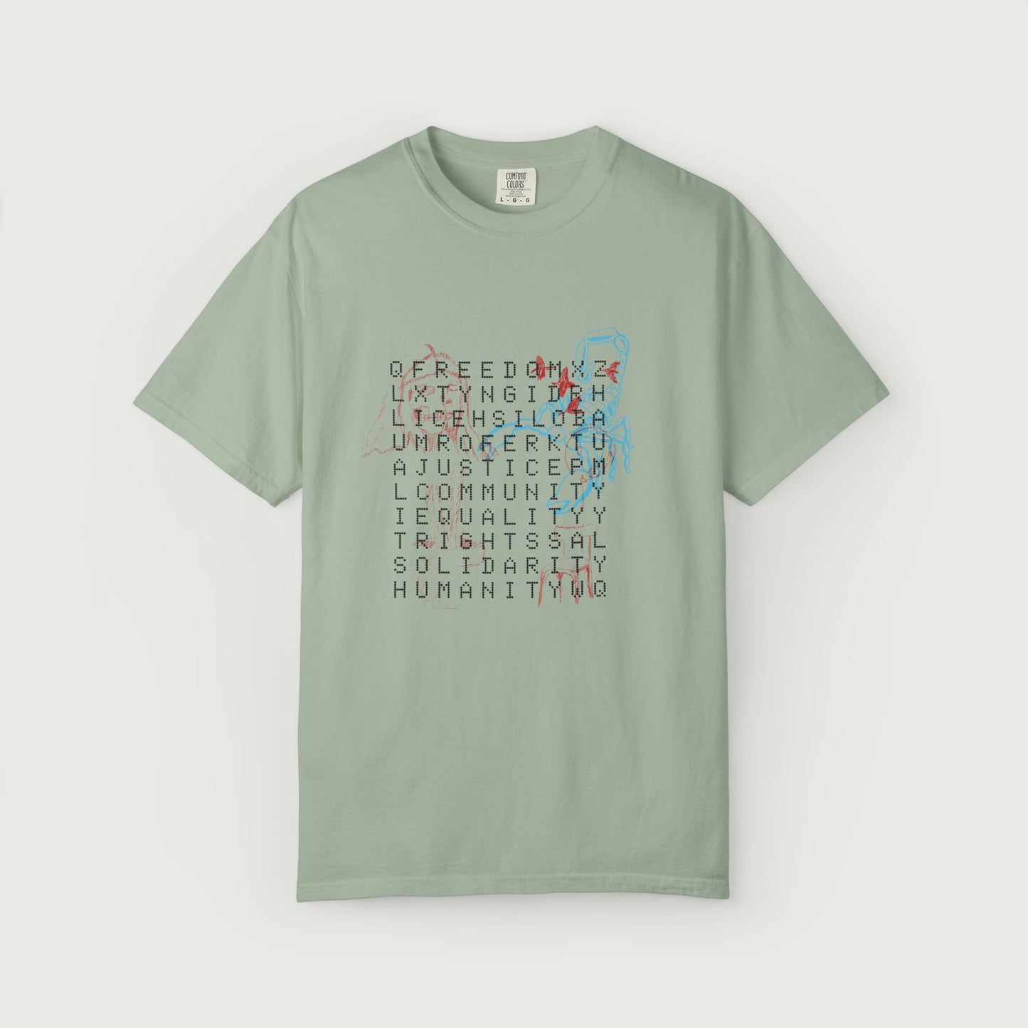 crossword tee design