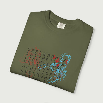 crossword tee design