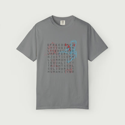 crossword tee design
