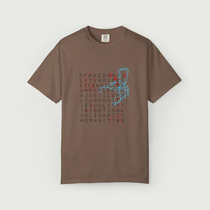 crossword tee design