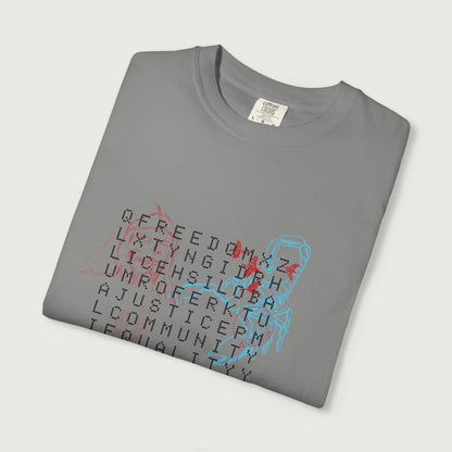 crossword tee design