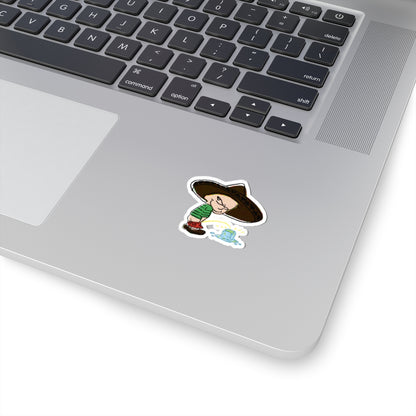 Stickers Kid Peeing on Ice with Sombrero Hat