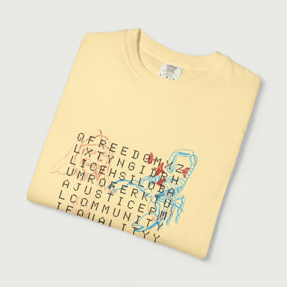 crossword tee design