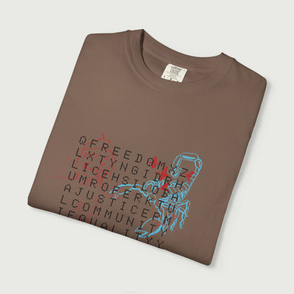 crossword tee design