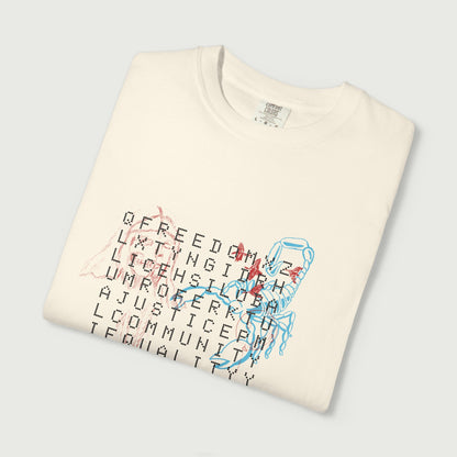 crossword tee design