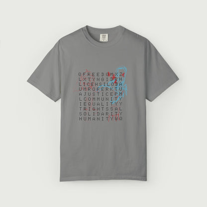 crossword tee design
